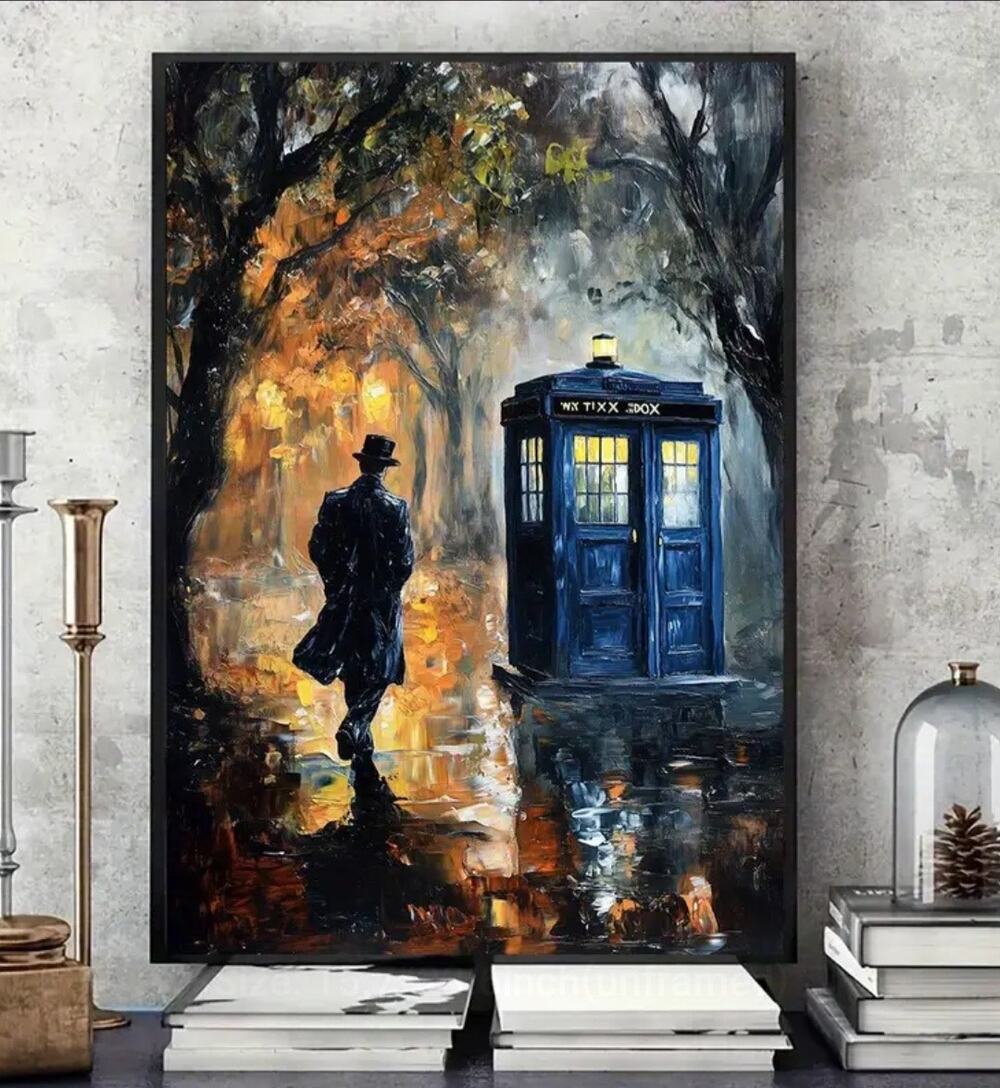 Time Lord Canvas Art Print 16"×24" Tardis The Doctor Sci-fi Cosplay BBC Bad Wolf
